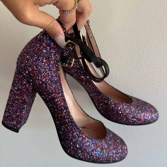 Kate Spade Glittery Multicolor Heels - Picture 1 of 6